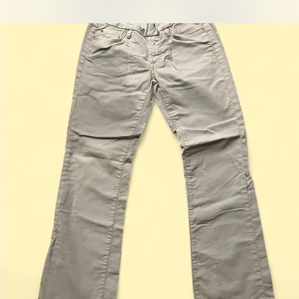 A Pea in the Pod made by Seven Jeans Gray Bootcut corduroy jeans